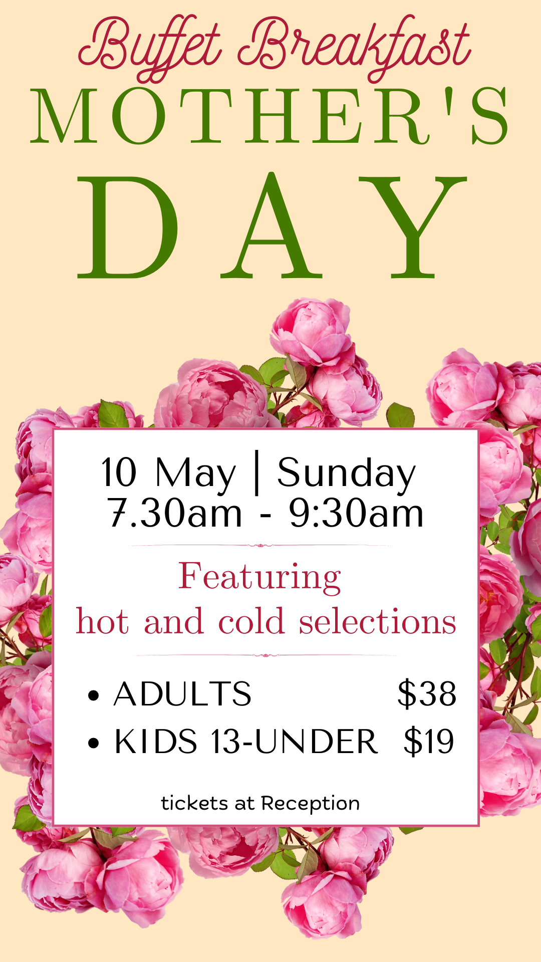 Mother's Day Breakfast TV portrait Mother's Day Breakfast TV portrait